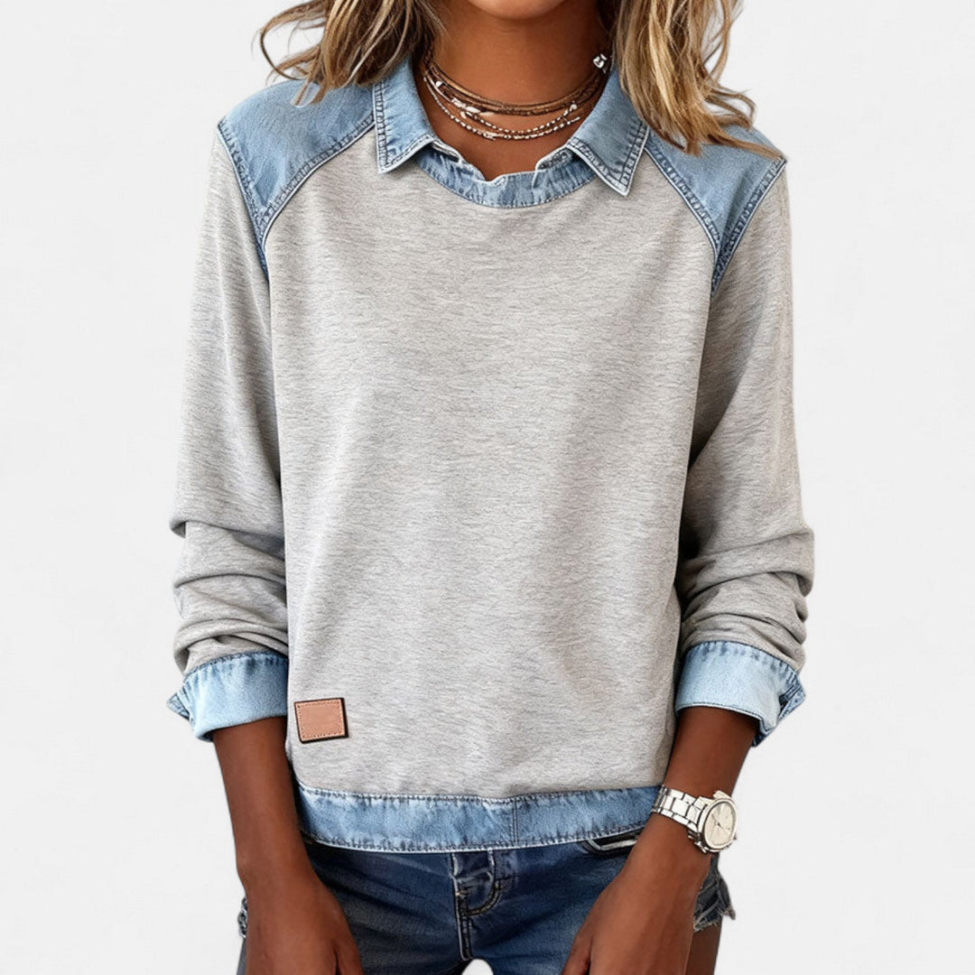 Trendy Long-Sleeve Blouse