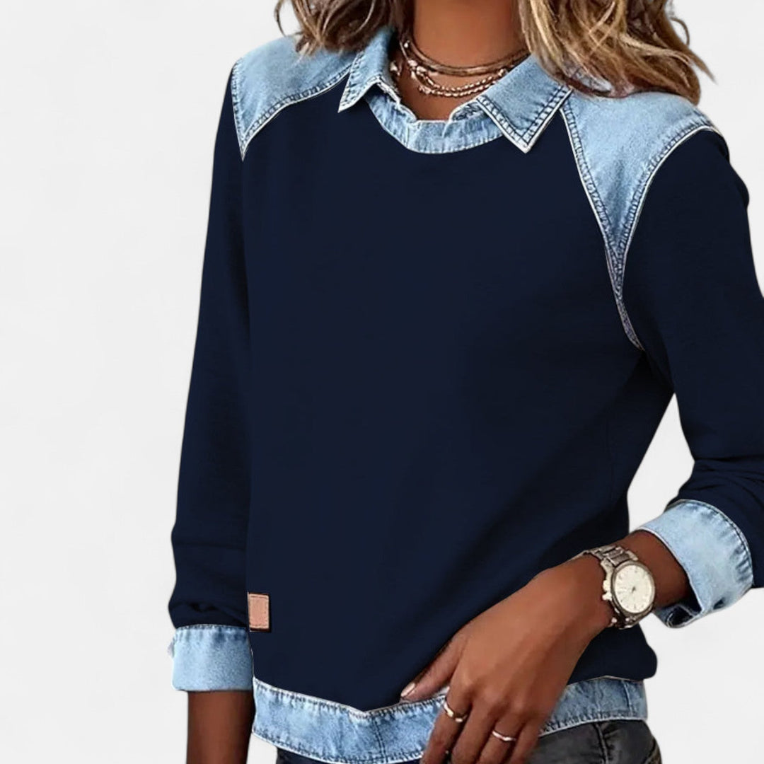 Trendy Long-Sleeve Blouse