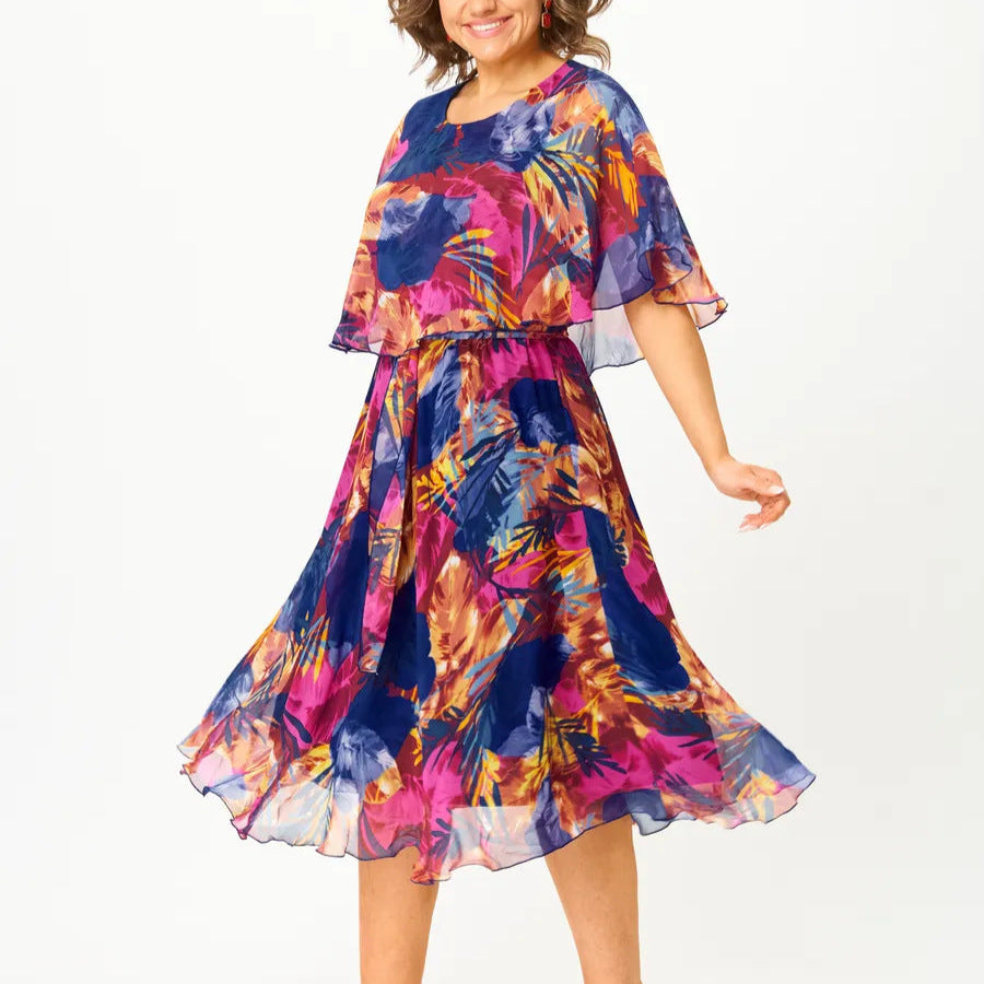 Plus Size Chiffon Dress