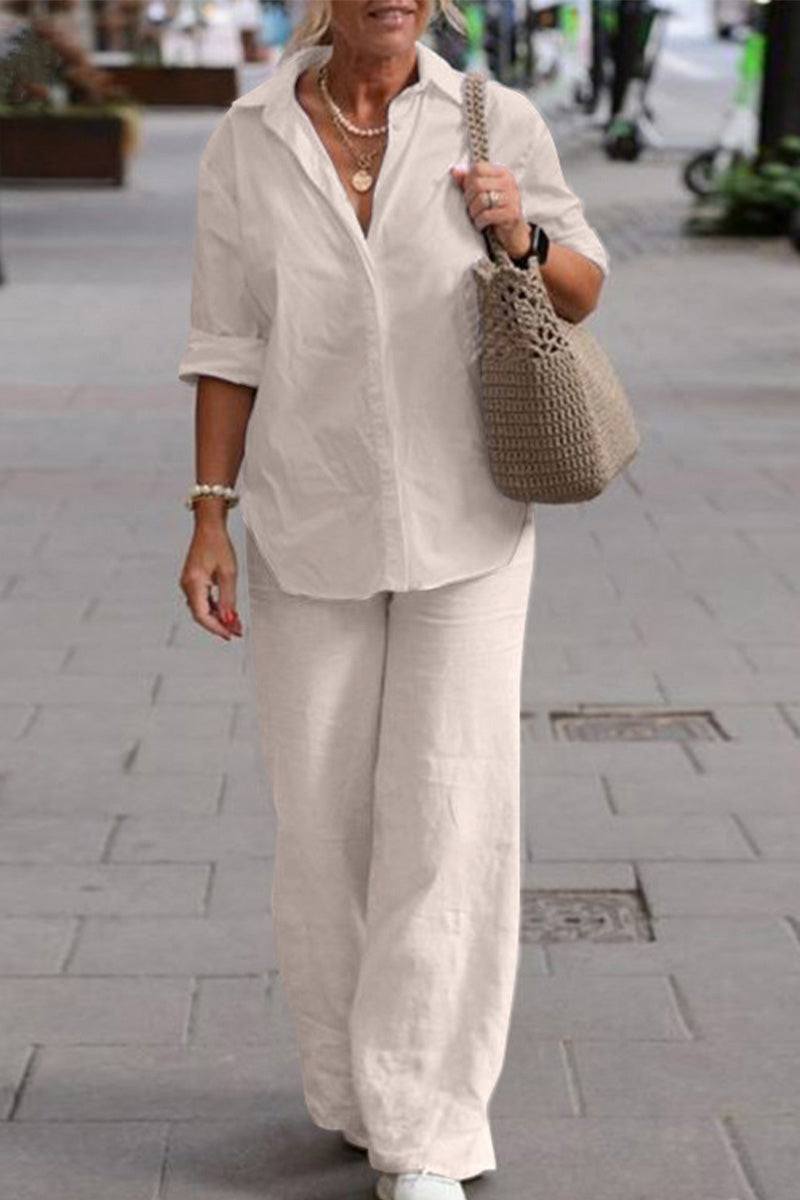 Relaxed Monochrome Two-Piece Set
