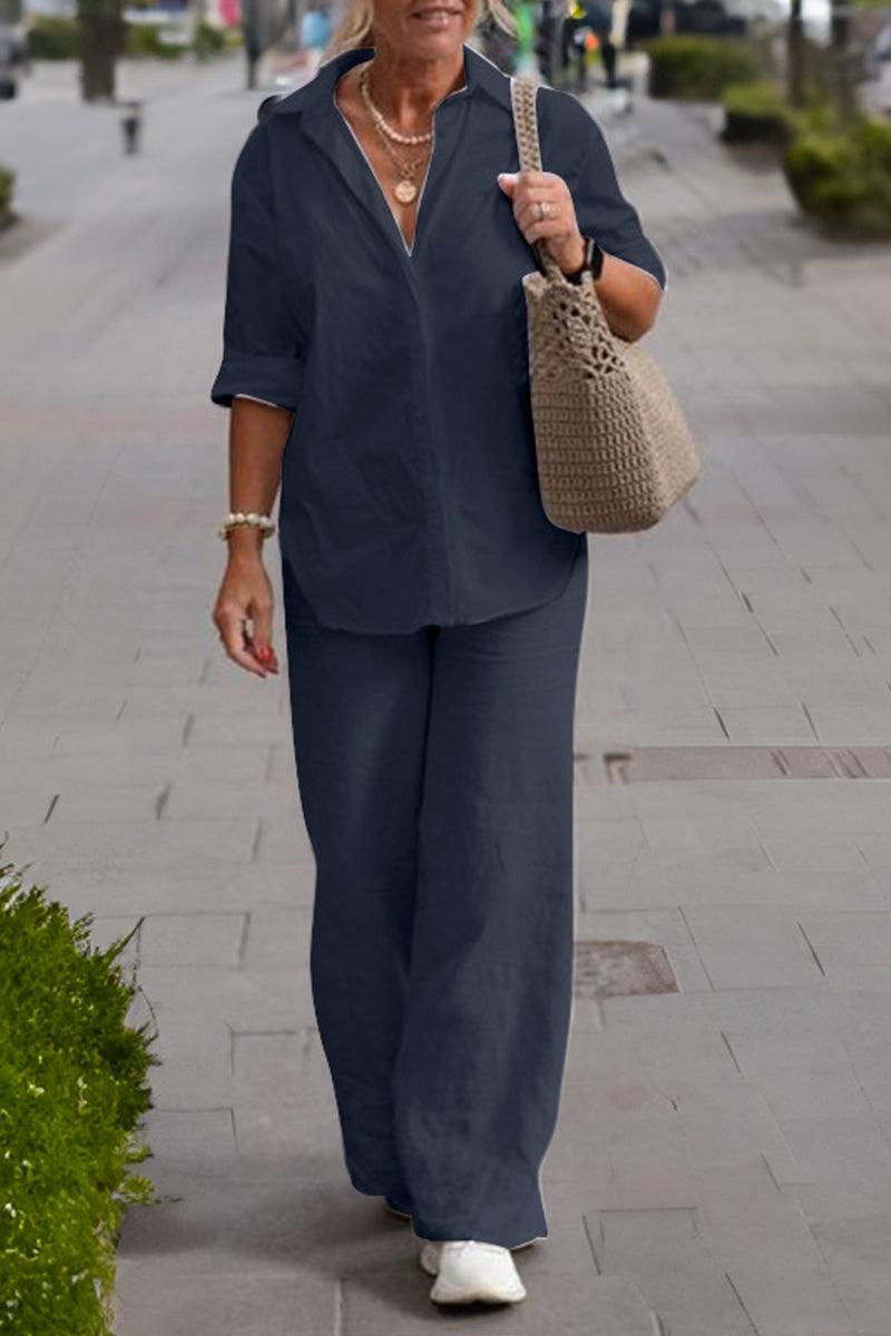 Relaxed Monochrome Two-Piece Set