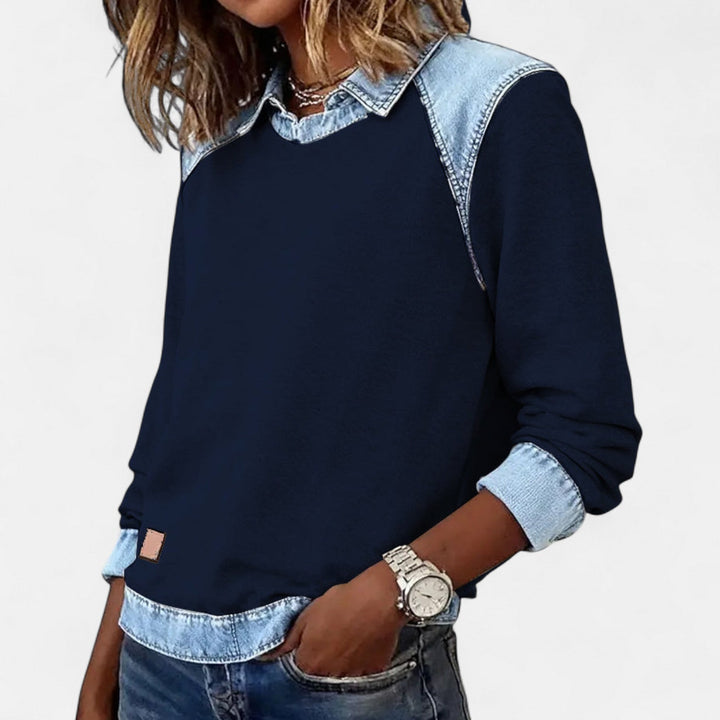 Trendy Long-Sleeve Blouse