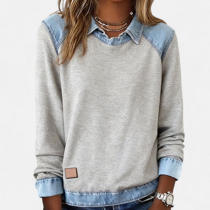 Trendy Long-Sleeve Blouse