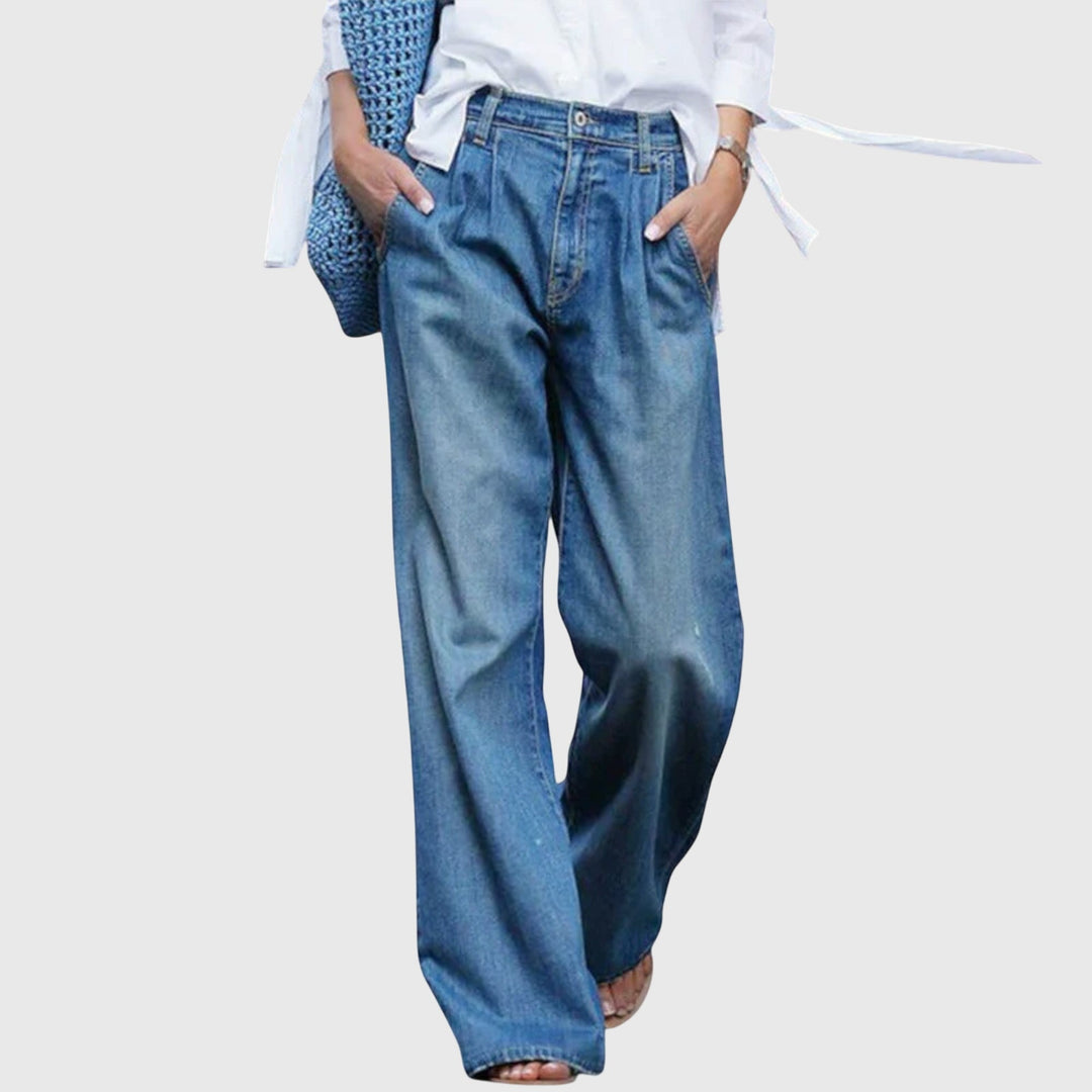 Elaina | High-Quality Wide-Leg Jeans