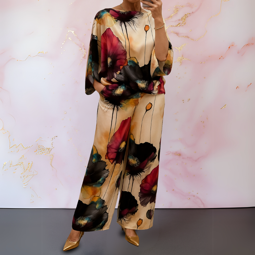 Satin Two-Piece Women's Set
