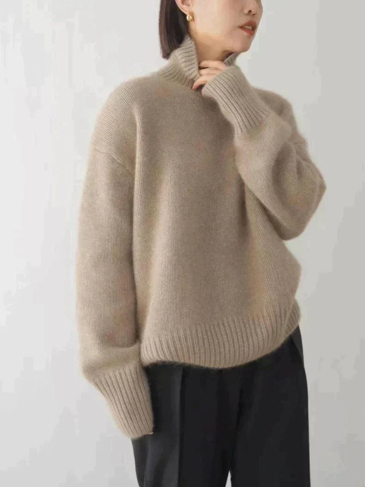 Anna | Luxurious Cashmere Roll Neck Jumper