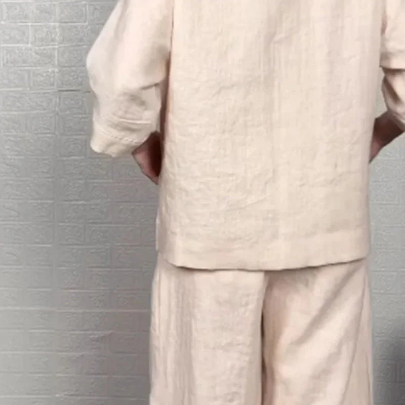 Relaxed Linen-Cotton Two-Piece Set