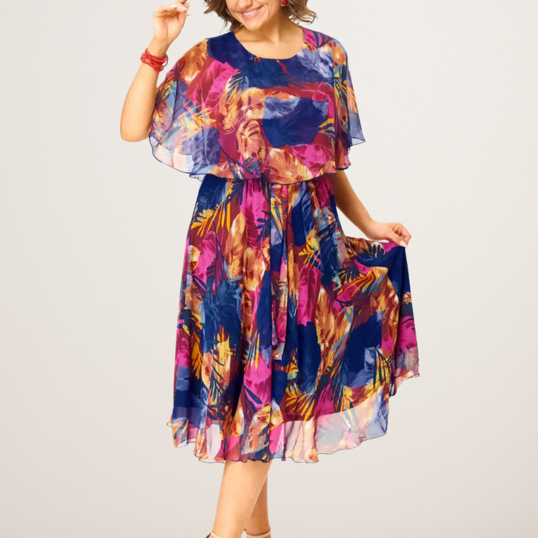 Plus Size Chiffon Dress