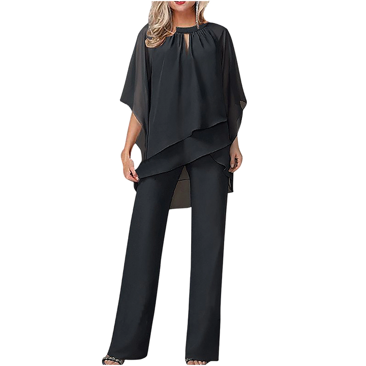 AMANDA | Elegant Asymmetrical Two-Piece Set