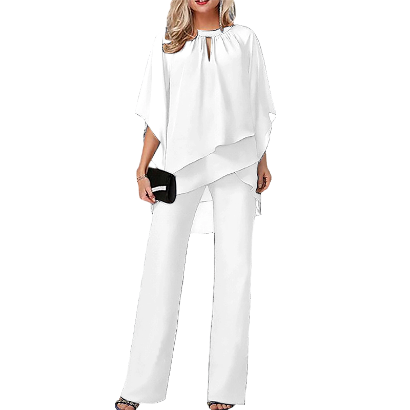 AMANDA | Elegant Asymmetrical Two-Piece Set